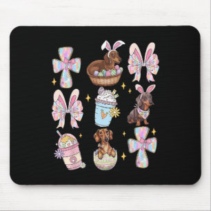 Wiener Dog Dachshund Coquette Bow Christian Doxie  Mouse Pad