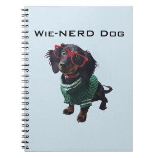 Wiener Dog Nerd Dachshund Notebook