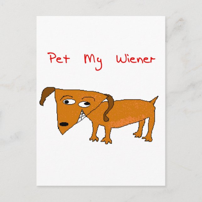 wiener dog postcard (Front)
