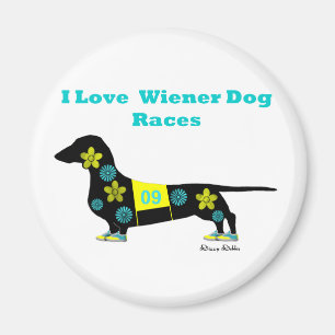 Wiener Dog Races Magnet