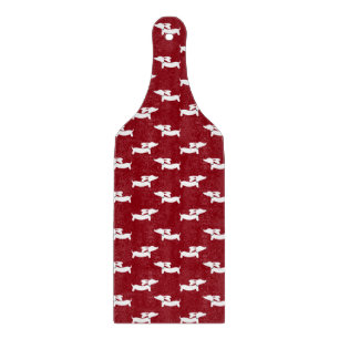 Wiener Dog Red Kitchen Cutting Board