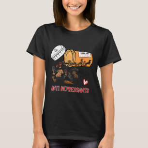Wiener Dog Sausage Puppy Lover Antidepressants Dac T-Shirt