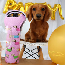 Wiener Dog Wine Bag Hostess Gift