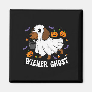 Wiener ghost funny dachshund halloween dog  magnet