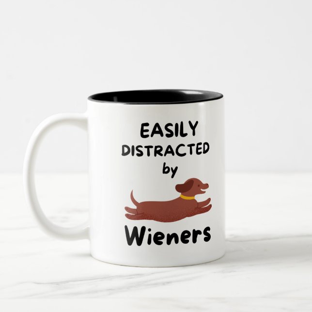 Wiener Lover's Distraction Mug (Left)