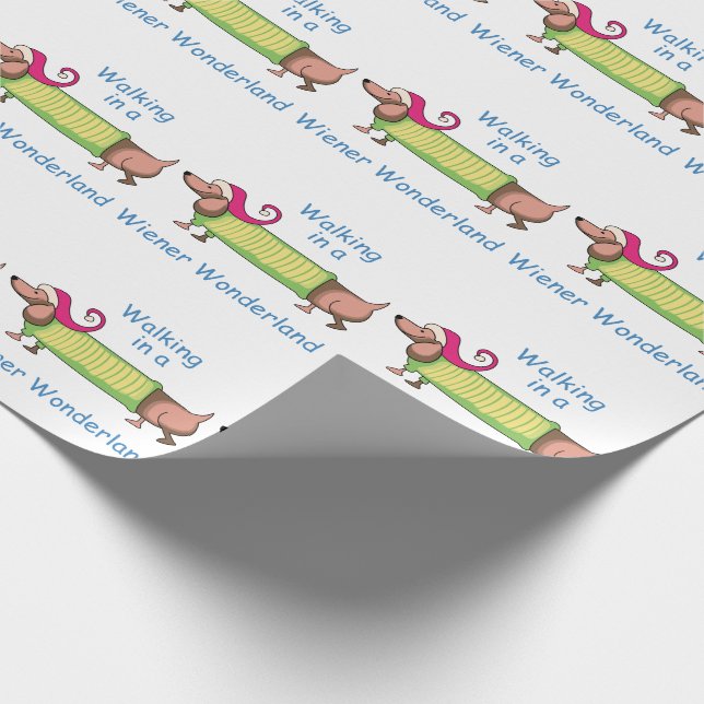 Wiener Wonderland Wrapping Paper (Corner)