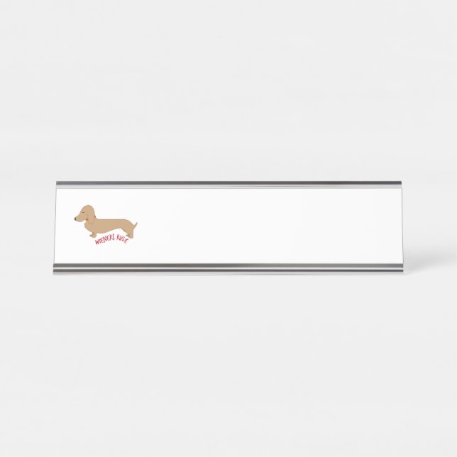 Wieners Rule Desk Name Plate (Front)