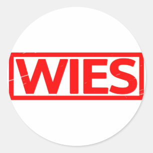 Wies Stamp Classic Round Sticker