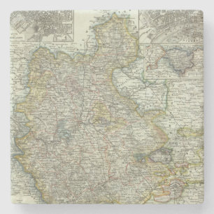 Wiesbaden and Frankfurt Germany Stone Coaster