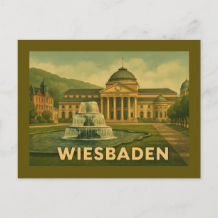 Wiesbaden Germany City Art Postcard