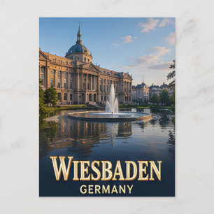 ✈️ Wiesbaden Germany Travel Gift 🏛️ Postcard