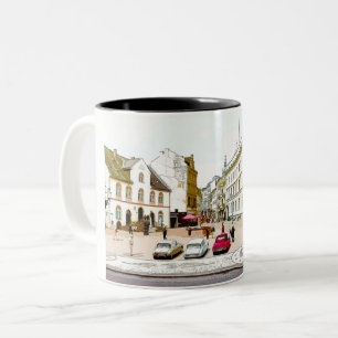 Wiesbaden, Marktplatz, Street view - Germany Two-Tone Coffee Mug