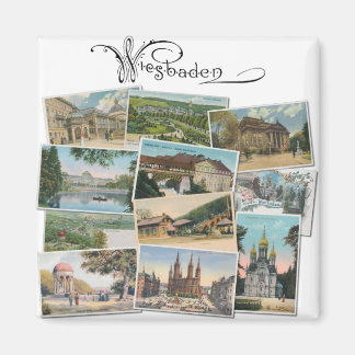 Wiesbaden: Vintage Postcards Souvenir Magnet