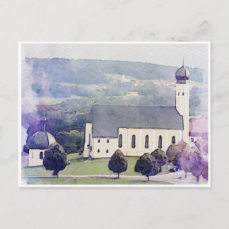 Wieskirche, Bavaria Postcard