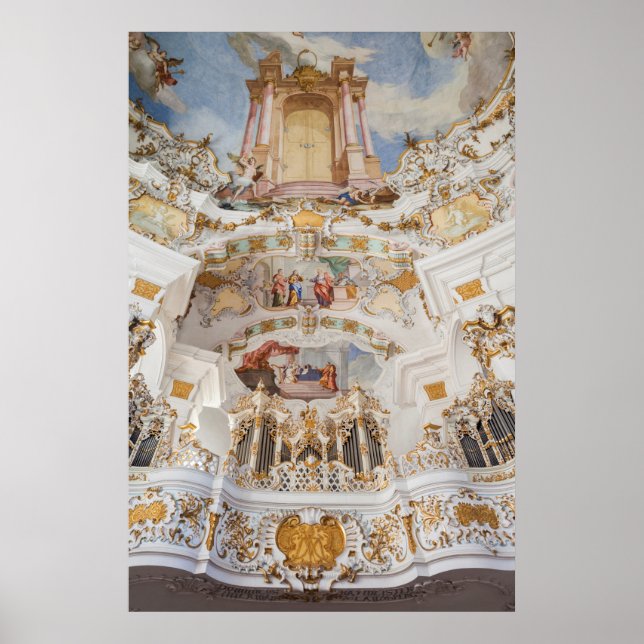Wieskirche Church Interior Poster (Front)