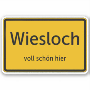 Wiesloch Sticker Autosticker