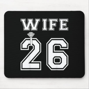Wife 2026 Husband Matching Engagement Party Mouse Pad