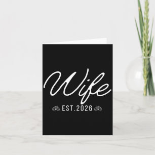 Wife 2026 Married Couples Wedding Engagement Card