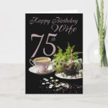 Wife 75 Birthday Birthday Card Wife<br><div class="desc">Wife 75 Birthday Birthday Card Wife</div>