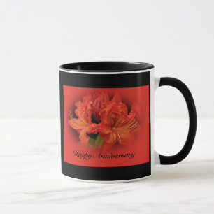 Wife Anniversary Orange Azaleas Mug