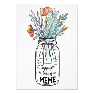 Wife Art Happiness Is Being A Meme Photo Print