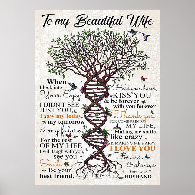 Wife Art To My Beautiful Wife Poster (Front)