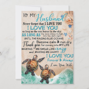 Wife Art To My Husband Turtle Save The Date