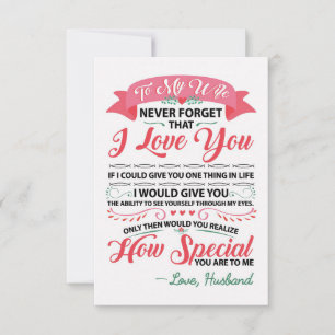 Wife Art To My Wife How Special RSVP Card