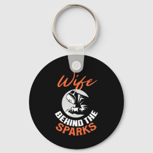 Wife Behind The Sparks Key Ring