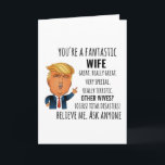 Wife Best Gift Card<br><div class="desc">Apparel gifts for men,  women,  ladies,  adults,  boys,  girls,  couples,  mum,  dad,  aunt,  uncle,  him & her.Perfect for Birthdays,  Anniversaries,  School,  Graduations,  Holidays,  Christmas.</div>