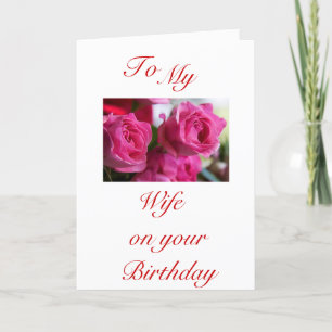 WIFE BIRTHDAY CARD