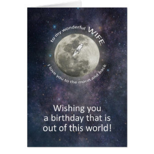 Wife Birthday To The Moon And Back