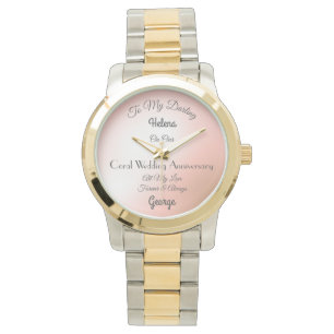 Wife Coral Wedding Anniversary Watch