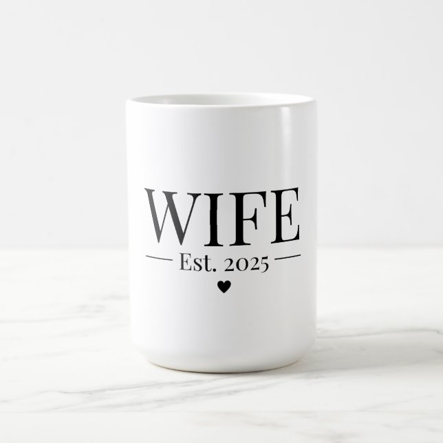 Wife Established 2025 Coffee Mug (Center)