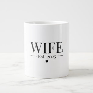 Wife Established 2025 Large Coffee Mug