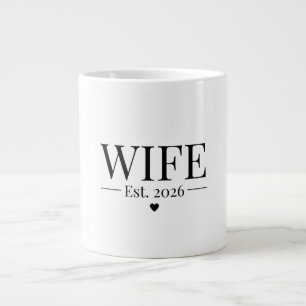 Wife Established 2026 Large Coffee Mug
