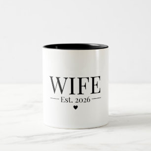 Wife Established 2026 Two-Tone Coffee Mug