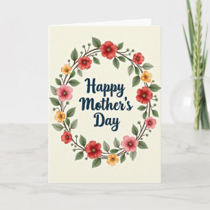 Wife Floral Love Message Card