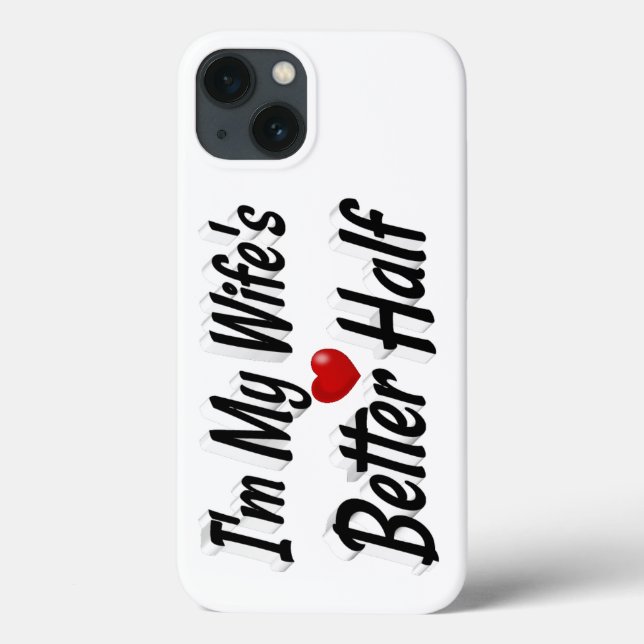 Wife funny quote black text Case-Mate iPhone case (Back)