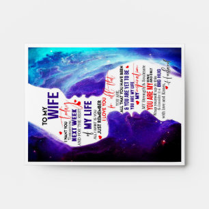 Wife Gift   Letter To My Wife Love From Husband Envelope