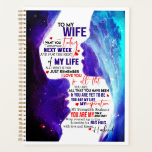Wife Gift Letter To My Wife Love From Husband Planner
