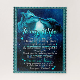 Wife Gifts Letter To My Wife I Love You Forever Jigsaw Puzzle