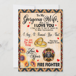 Wife Gifts   Letter To My Wife Love From Husband Holiday Card