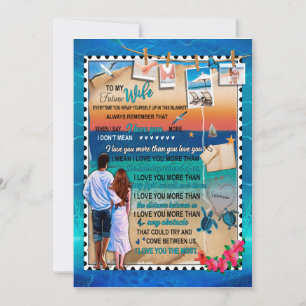 Wife Gifts   Letter To My Wife Love From Husband Invitation