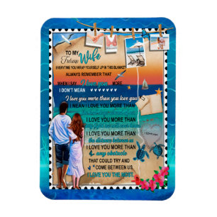 Wife Gifts Letter To My Wife Love From Husband Magnet