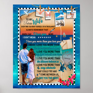 Wife Gifts   Letter To My Wife Love From Husband Poster