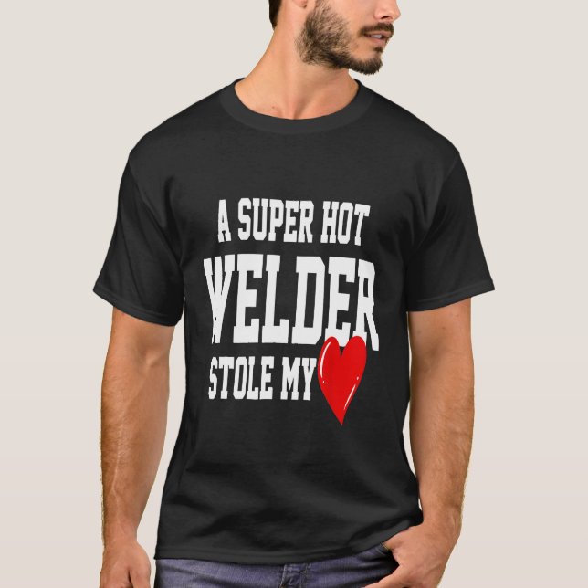 Wife Girlfriend Welder Welding  Mzr5o T-Shirt (Front)
