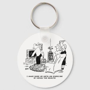 Wife Hides the TV Remote Control Key Ring