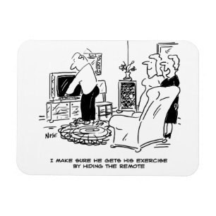 Wife Hides the TV Remote Control Magnet