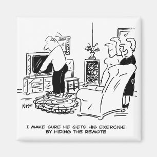 Wife Hides the TV Remote Control Magnet